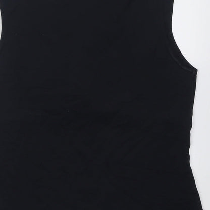 Womens UK Size 14 Oasis Black Basic Tank