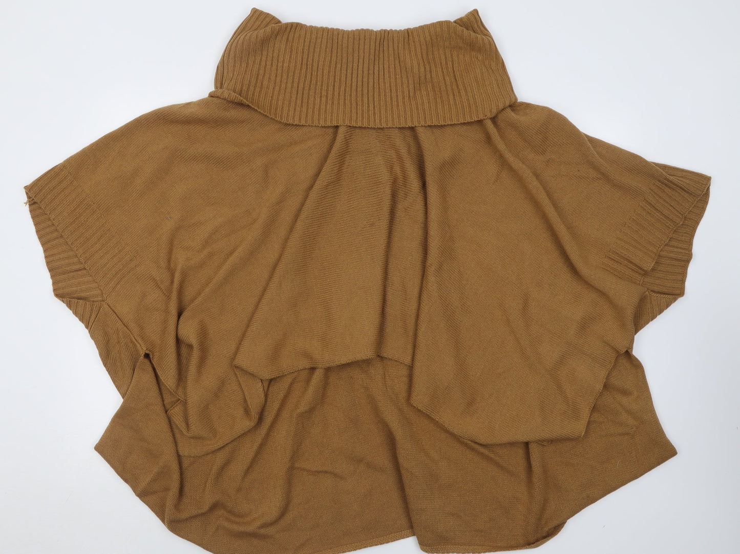 Womens UK Size One Size h7m Brown Cape Jumper