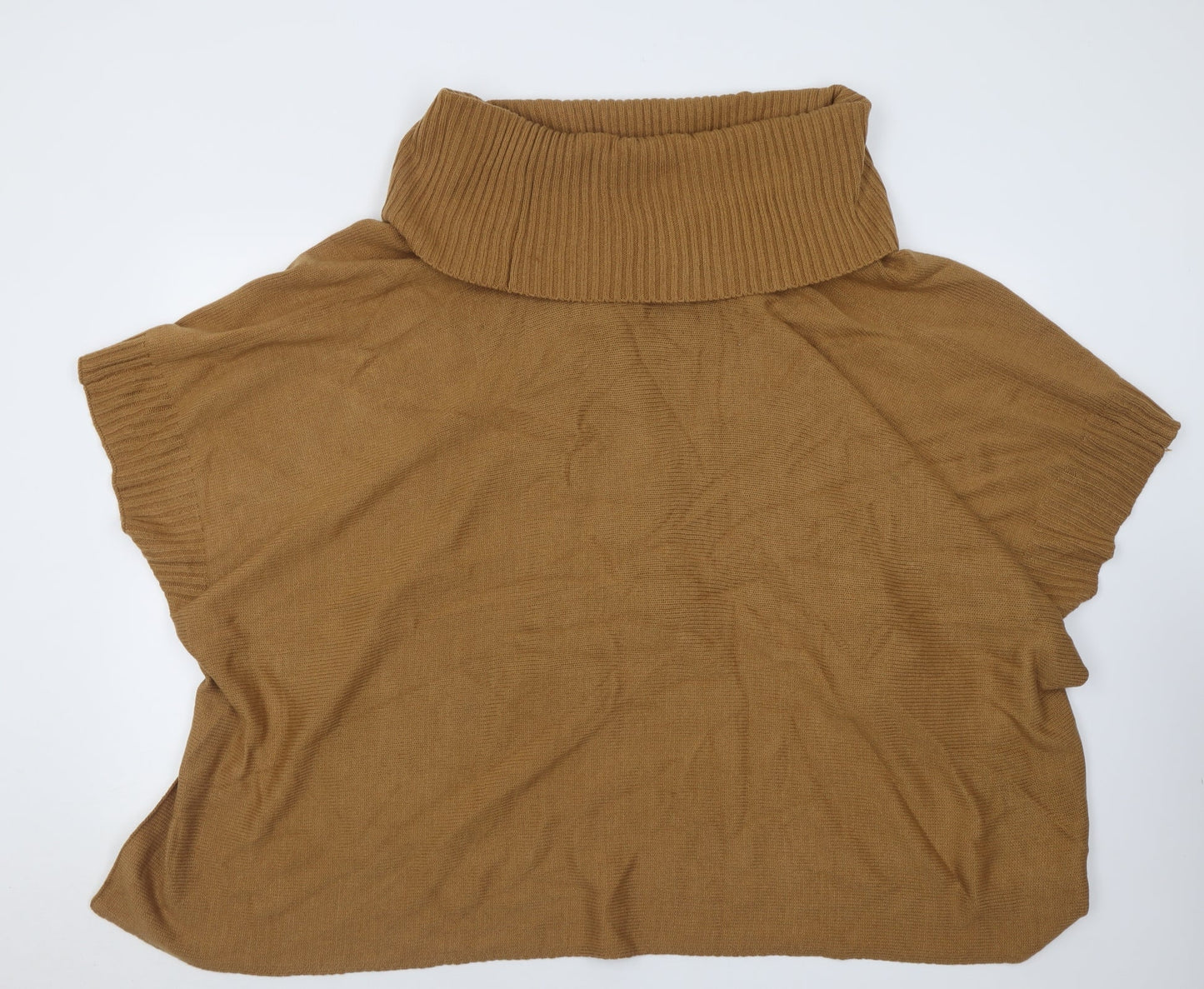 Womens UK Size One Size h7m Brown Cape Jumper