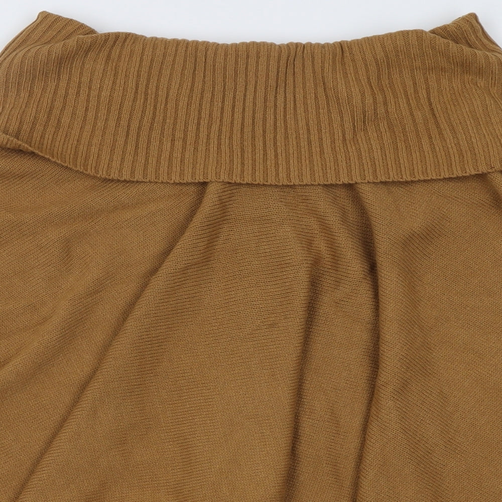 Womens UK Size One Size h7m Brown Cape Jumper