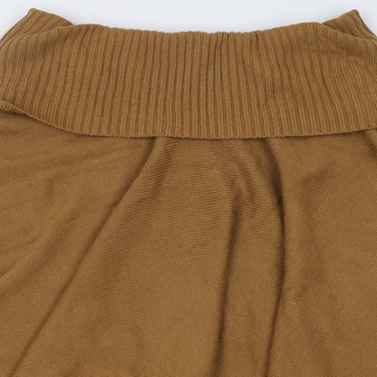 Womens UK Size One Size h7m Brown Cape Jumper