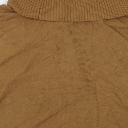 Womens UK Size One Size h7m Brown Cape Jumper