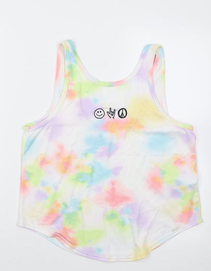 Womens UK Size M Gilly Hicks Multicoloured Basic Tank