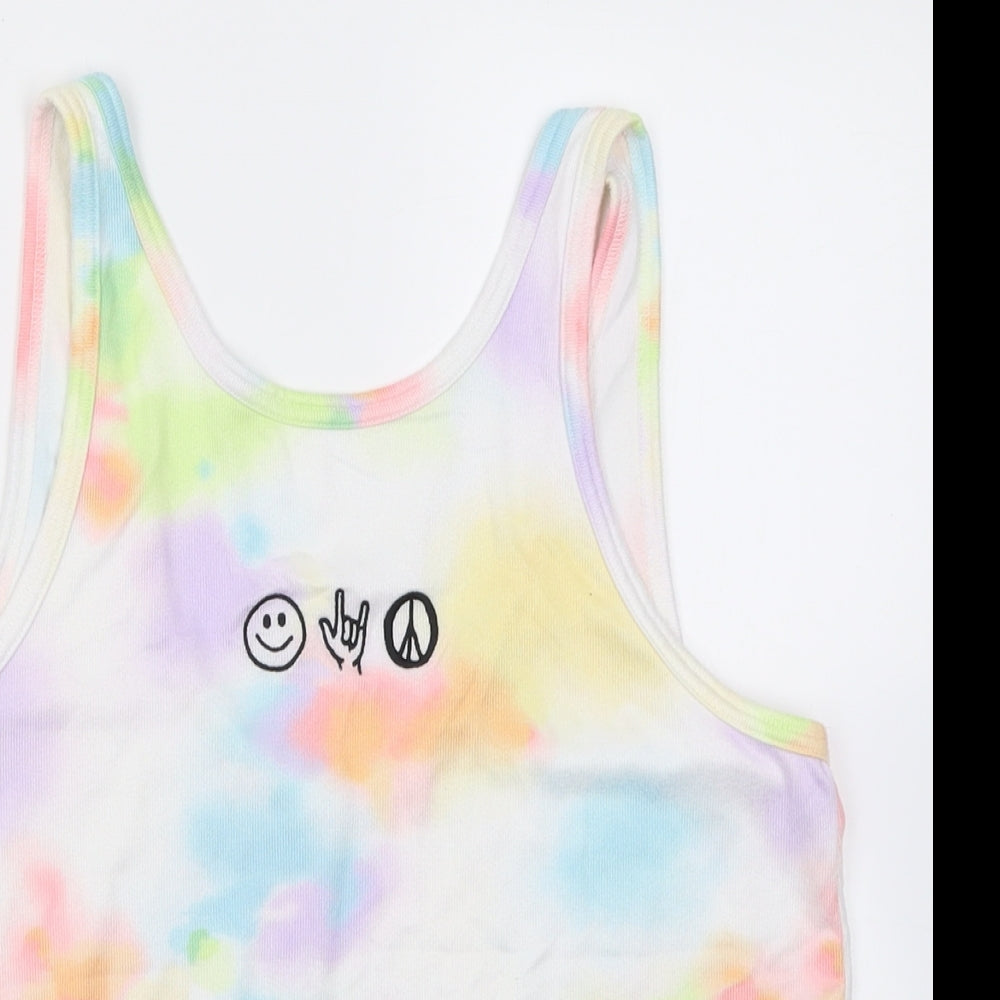 Womens UK Size M Gilly Hicks Multicoloured Basic Tank