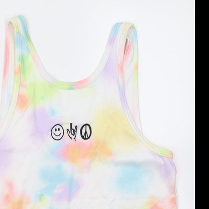 Womens UK Size M Gilly Hicks Multicoloured Basic Tank