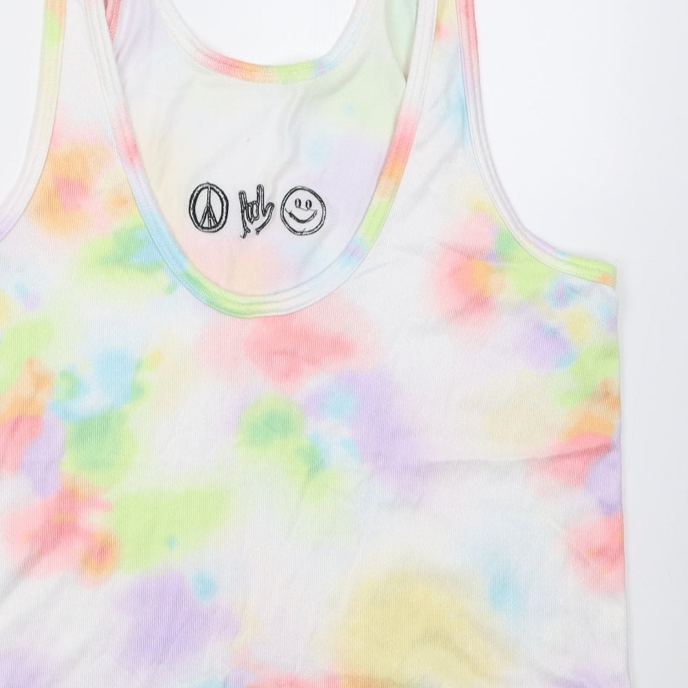 Womens UK Size M Gilly Hicks Multicoloured Basic Tank