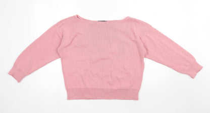 Womens UK Size S PRETTYLITTLETHING Pink Pullover Jumper
