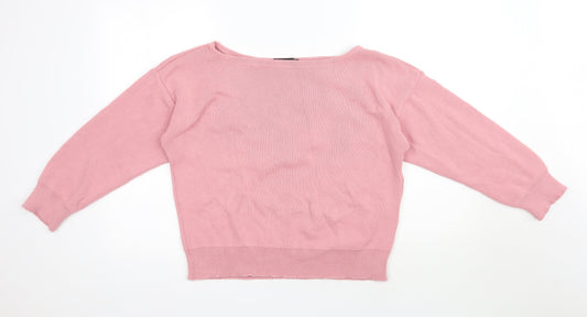 Womens UK Size S PRETTYLITTLETHING Pink Pullover Jumper