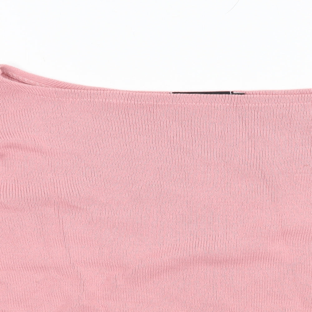Womens UK Size S PRETTYLITTLETHING Pink Pullover Jumper