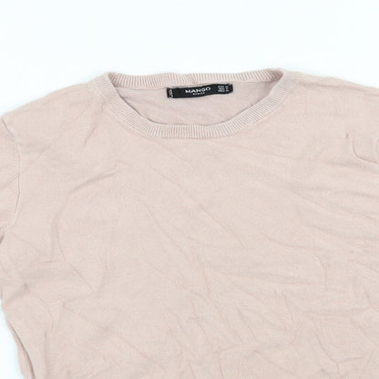 Womens UK Size 8 Mango Pink Pullover Jumper