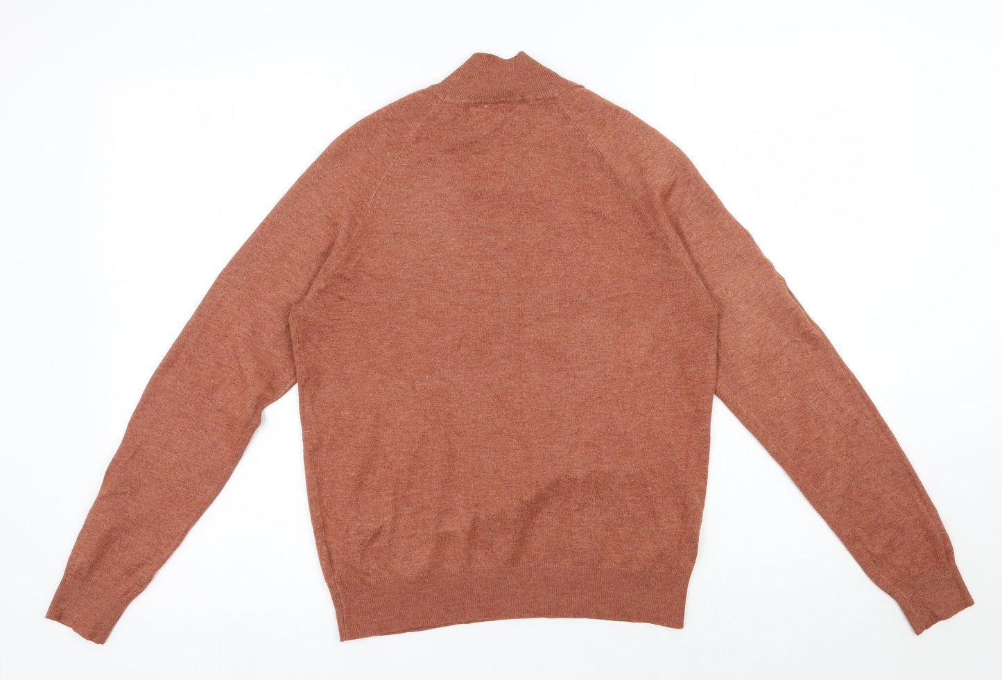 Primark Womens Orange High Neck  Polyester Pullover Jumper Size 10