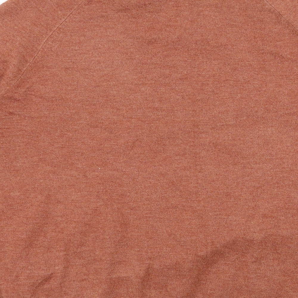 Primark Womens Orange High Neck  Polyester Pullover Jumper Size 10