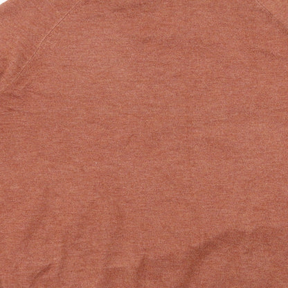 Primark Womens Orange High Neck  Polyester Pullover Jumper Size 10