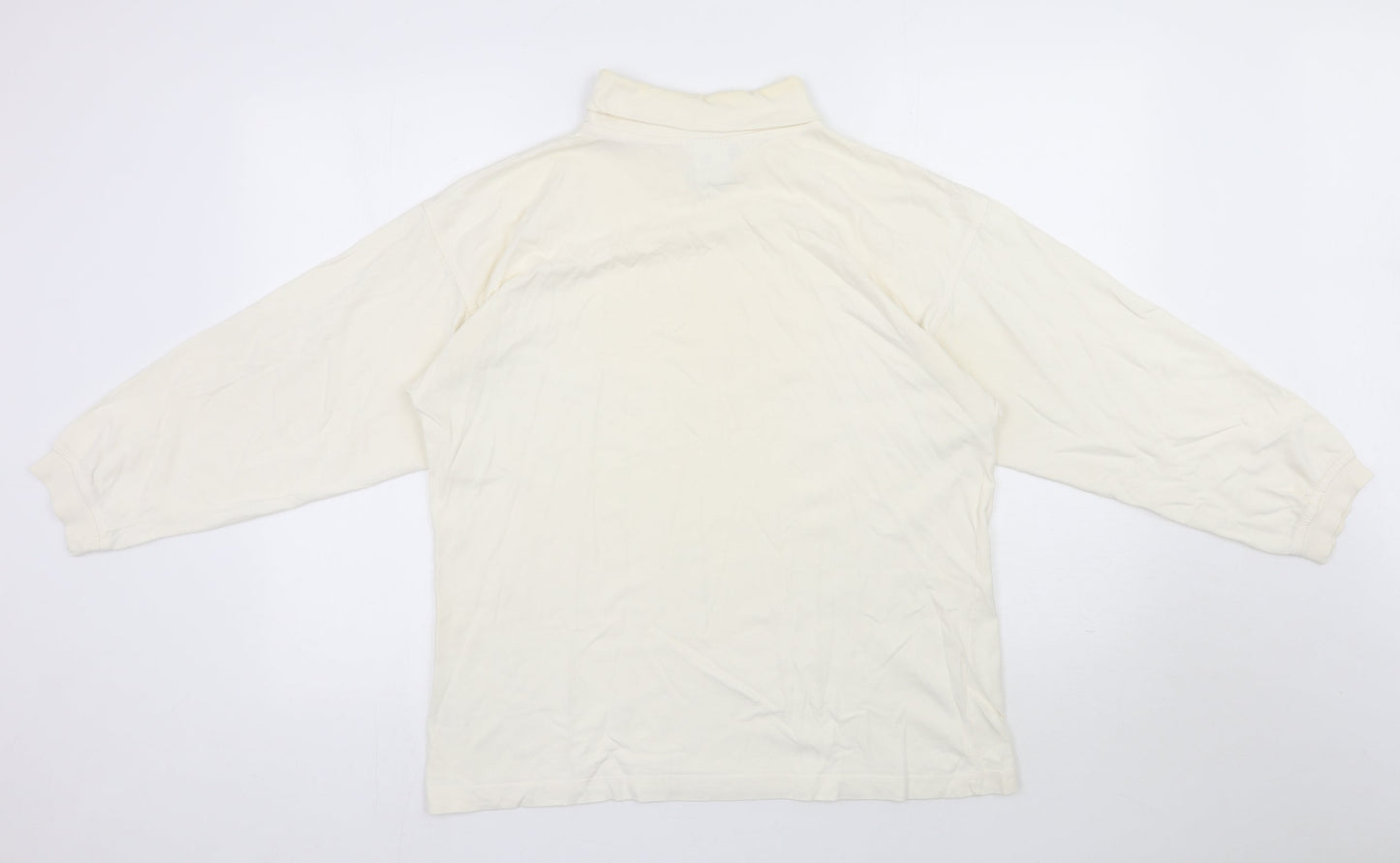 Womens UK Size M Para Ivory Basic T-Shirt