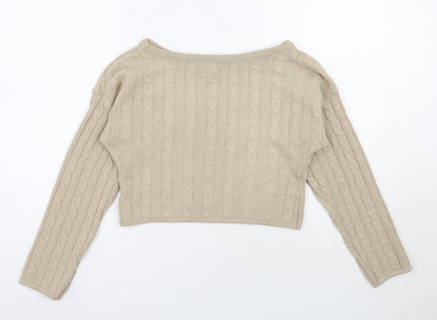Womens UK Size S Rebellious Beige Pullover Jumper