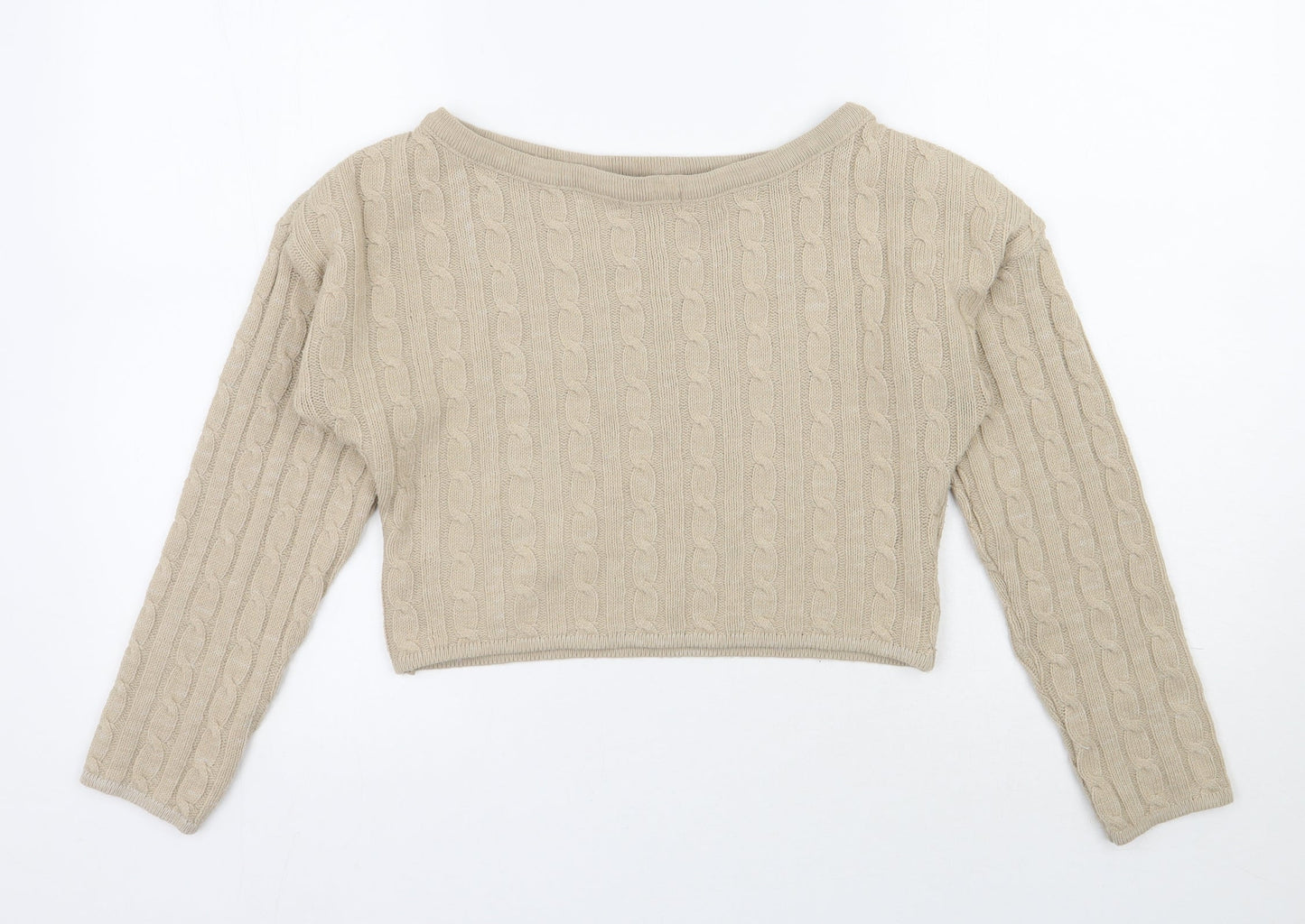 Womens UK Size S Rebellious Beige Pullover Jumper