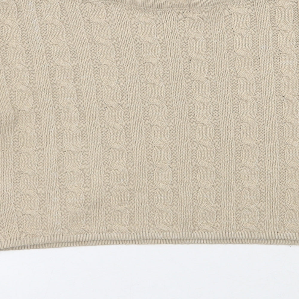 Womens UK Size S Rebellious Beige Pullover Jumper