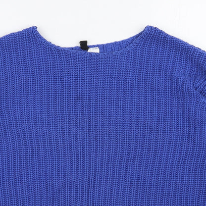 Womens UK Size 6 H&M Blue Pullover Jumper