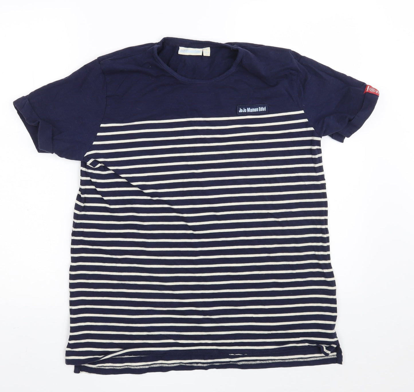 Womens UK Size M JoJo Maman Bébé Blue Basic T-Shirt