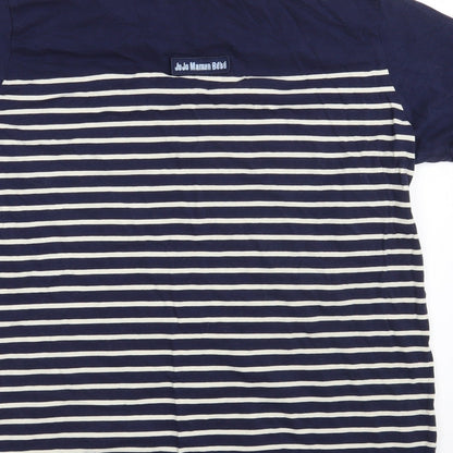 Womens UK Size M JoJo Maman Bébé Blue Basic T-Shirt