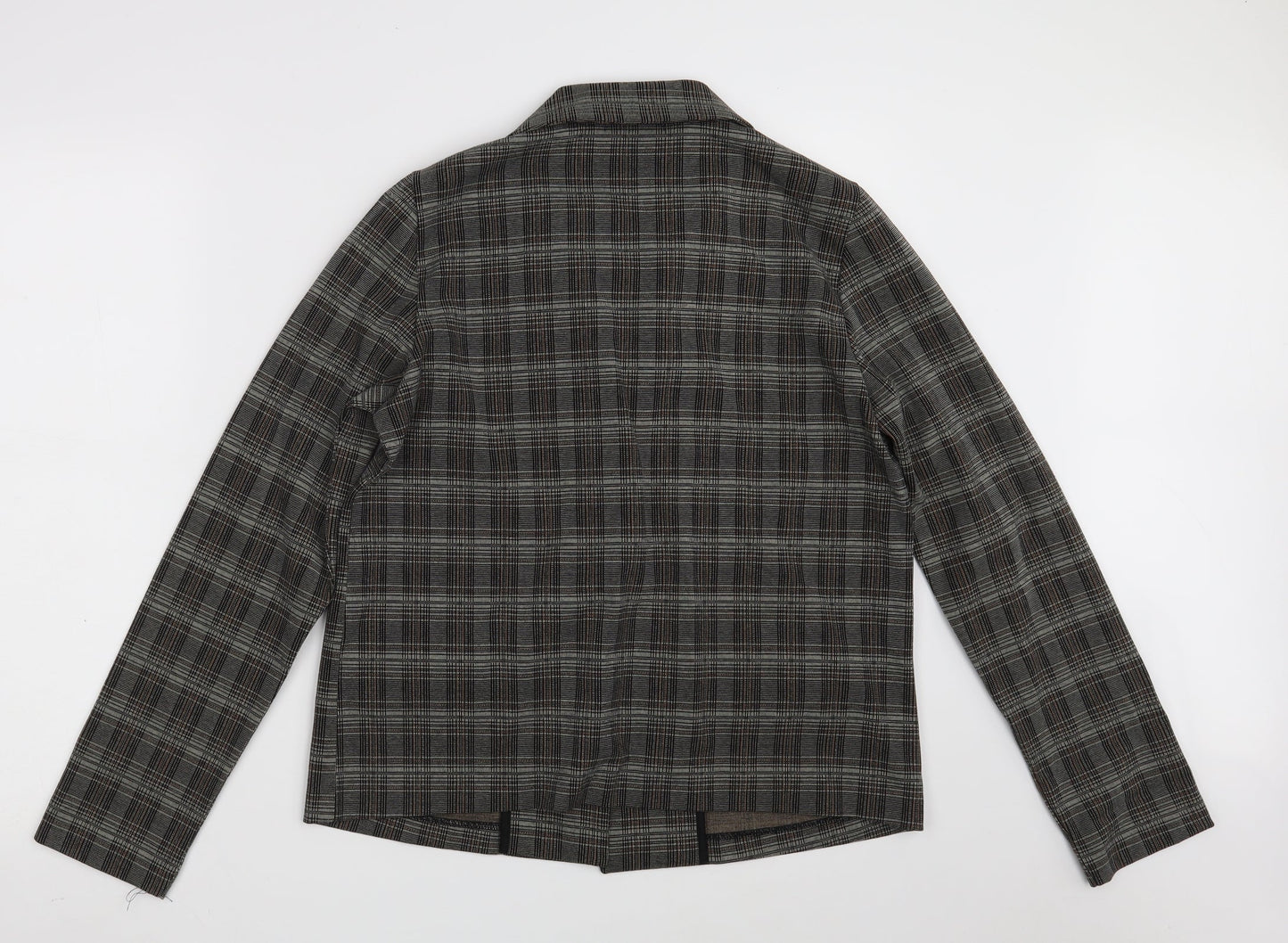 Pieces Womens Grey Check  Jacket  Size M  Button
