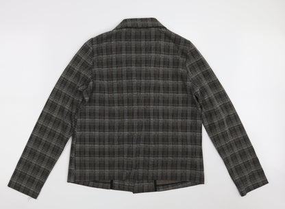 Pieces Womens Grey Check  Jacket  Size M  Button