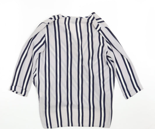 Womens UK Size 8 Atmosphere Grey Basic Blouse