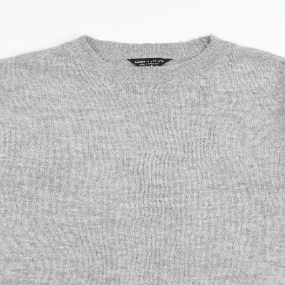 Womens UK Size 14 Dorothy Perkins Grey Pullover Jumper