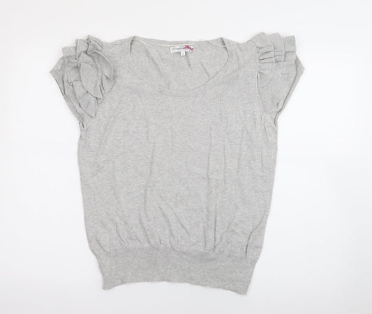 Womens UK Size 16 Internacionale Grey Pullover Jumper