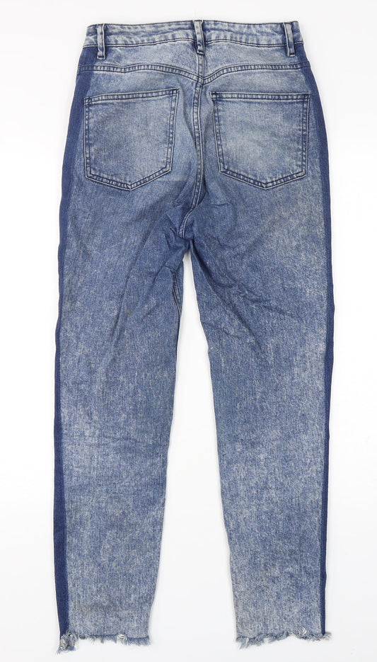 ASOS Womens Blue  Cotton Skinny Jeans Size 28 in L28 in Regular Button