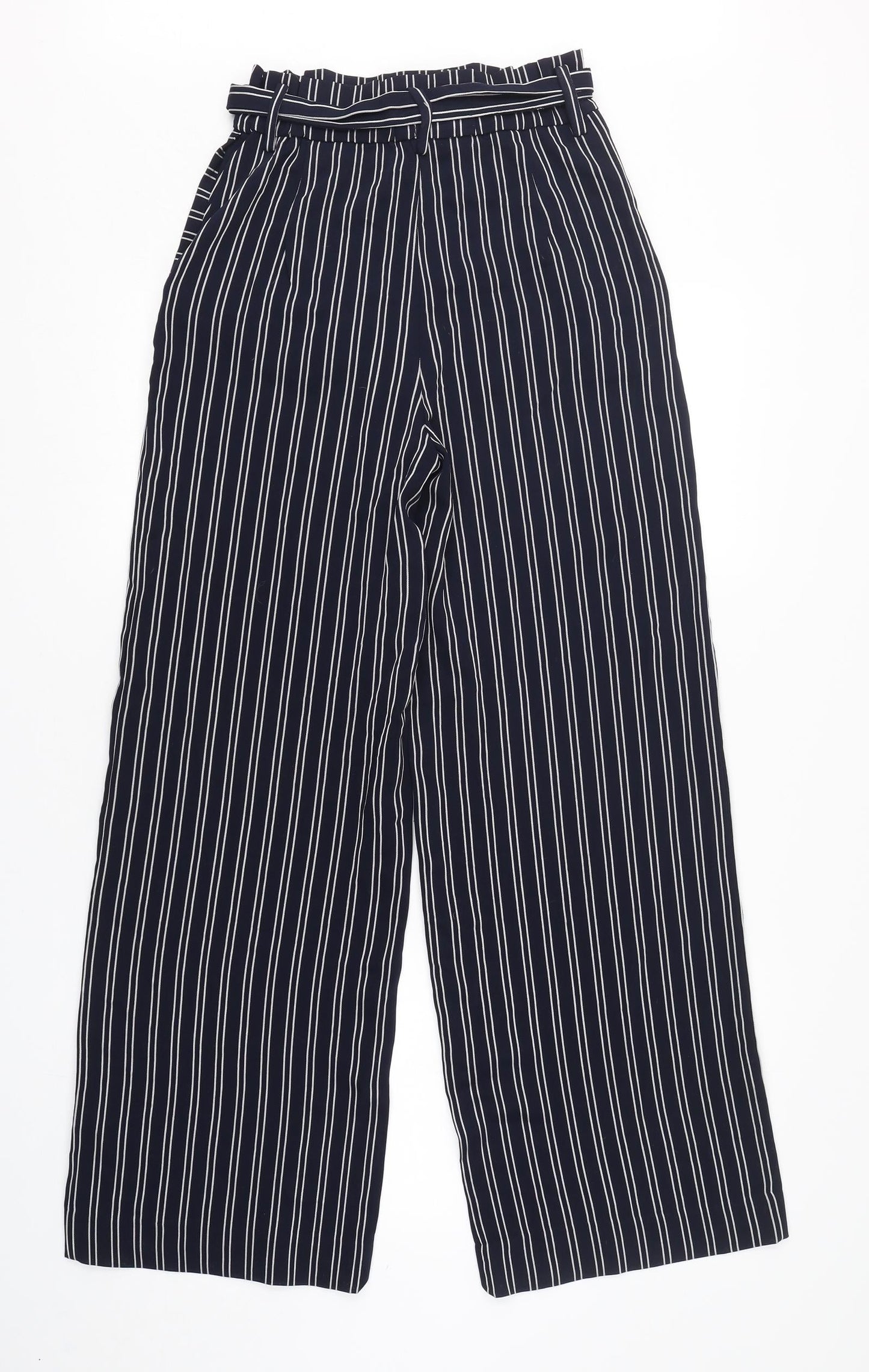 Womens UK Size 6 H&M Regular Fit  Blue Trousers