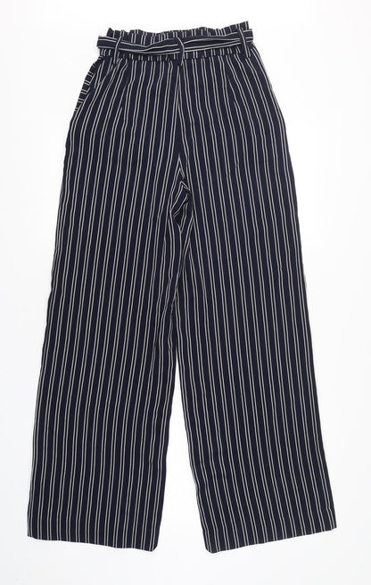 Womens UK Size 6 H&M Regular Fit  Blue Trousers