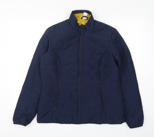 Womens UK Size L Decathlon Blue Puffer Jacket