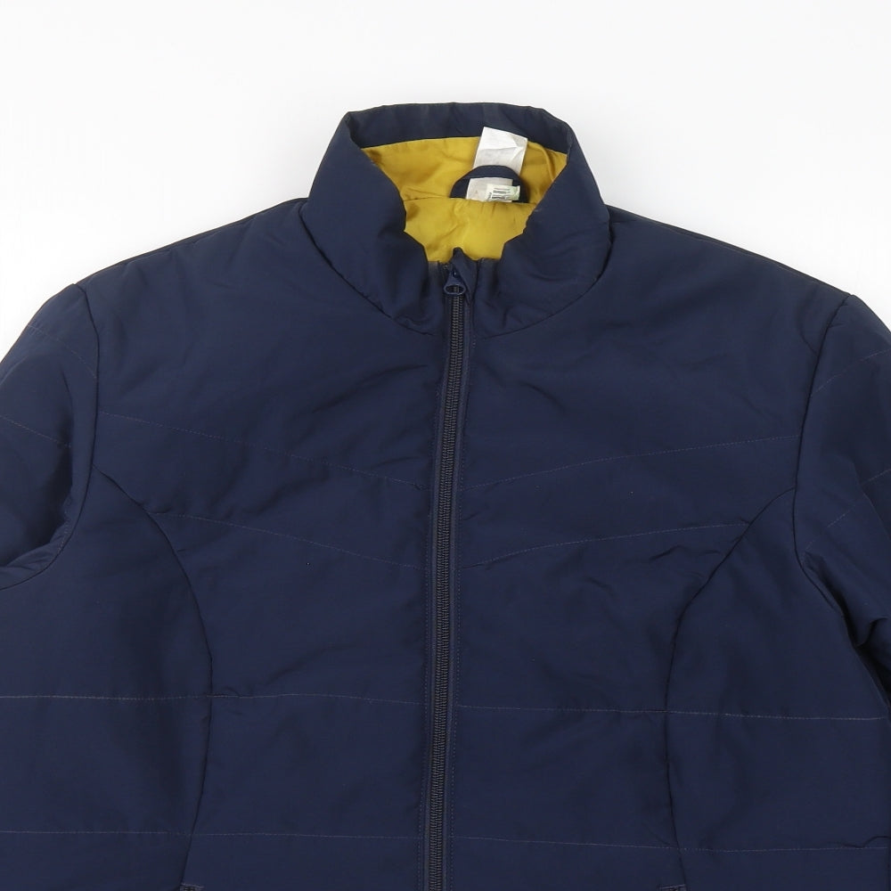 Womens UK Size L Decathlon Blue Puffer Jacket