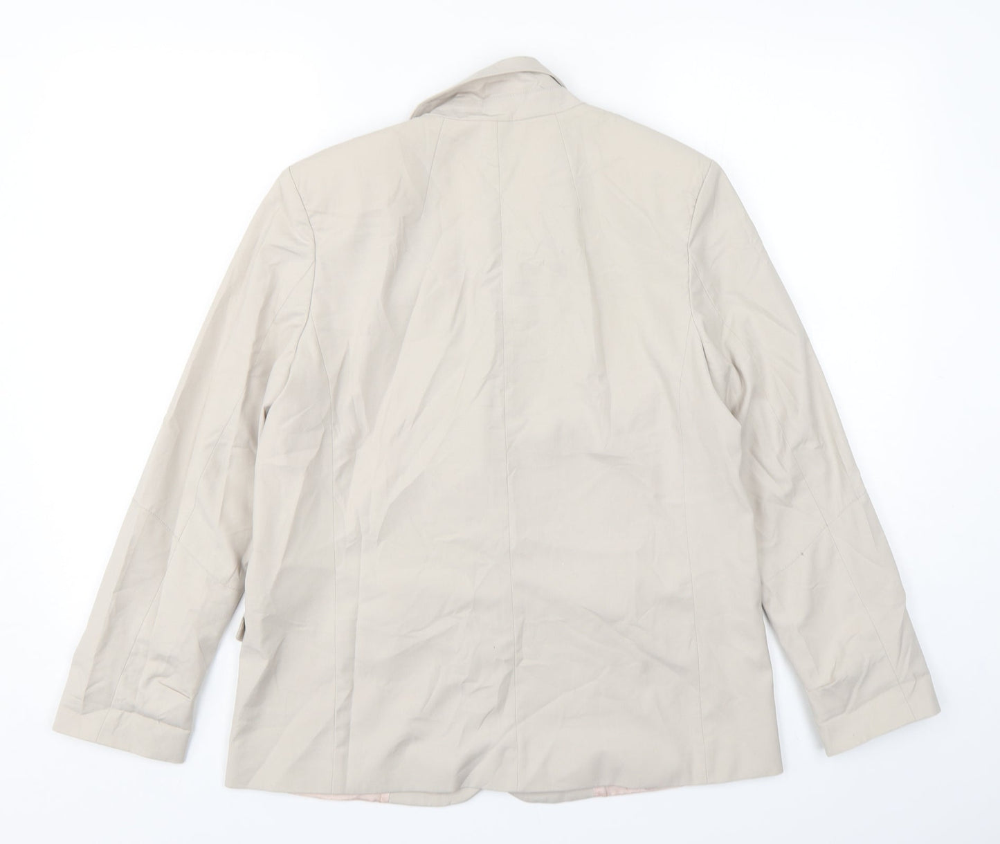 River Island  Womens Beige  Polyester Jacket Suit Jacket Size 10