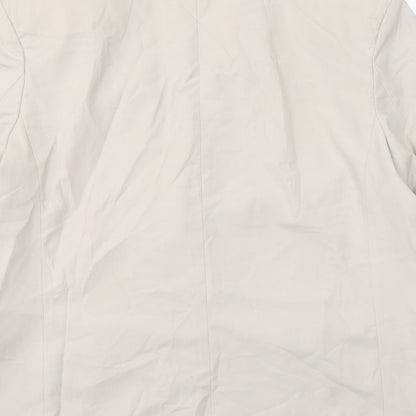 River Island  Womens Beige  Polyester Jacket Suit Jacket Size 10