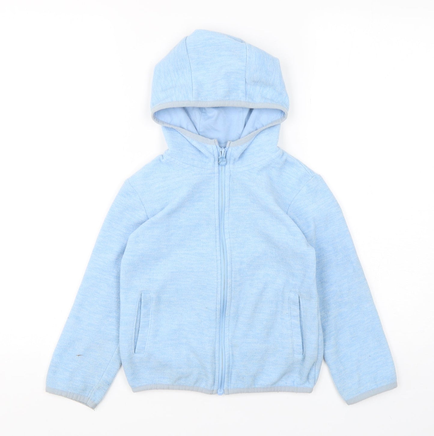 Dunnes Stores Boys Blue  Polyester Full Zip Hoodie Size 6-7 Years  Zip