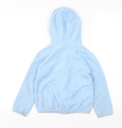 Dunnes Stores Boys Blue  Polyester Full Zip Hoodie Size 6-7 Years  Zip