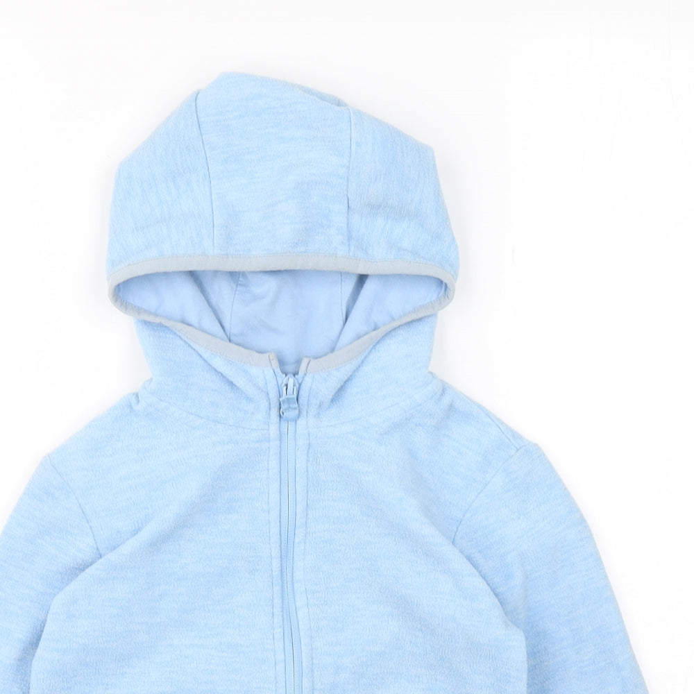 Dunnes Stores Boys Blue  Polyester Full Zip Hoodie Size 6-7 Years  Zip