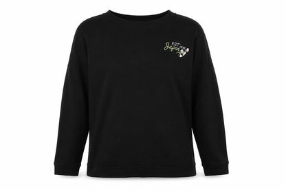Front view of Gypsy Heart women’s black polyester pullover sweatshirt, size M, pullover