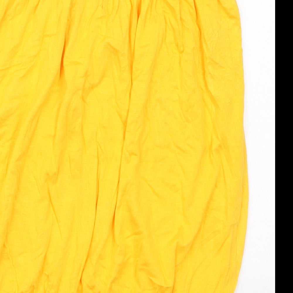 Womens UK Size 12 Studio Yellow Basic Tank
