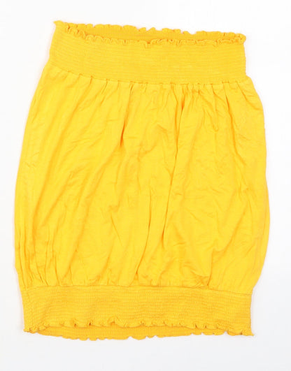 Womens UK Size 12 Studio Yellow Basic Tank