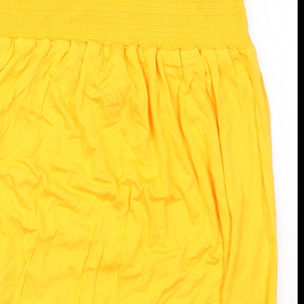 Womens UK Size 12 Studio Yellow Basic Tank