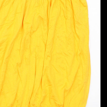 Womens UK Size 12 Studio Yellow Basic Tank