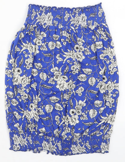 Womens UK Size 8 Studio Blue Basic Tank