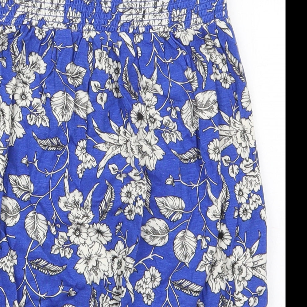 Womens UK Size 8 Studio Blue Basic Tank