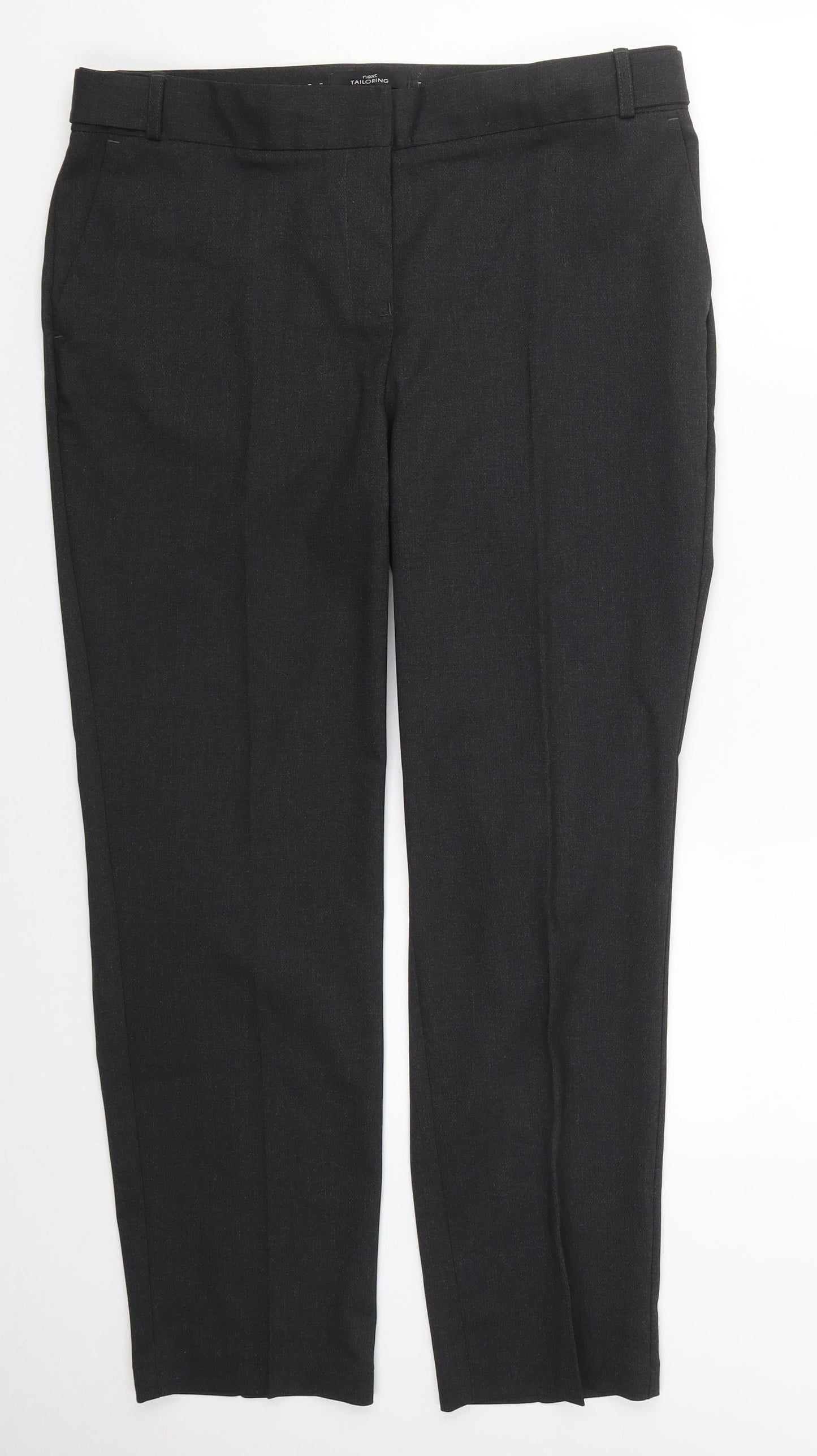 Womens UK Size 35 in NEXT Regular Fit  Grey Trousers