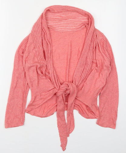 Womens UK Size S Wallis Pink Cardigan Jumper