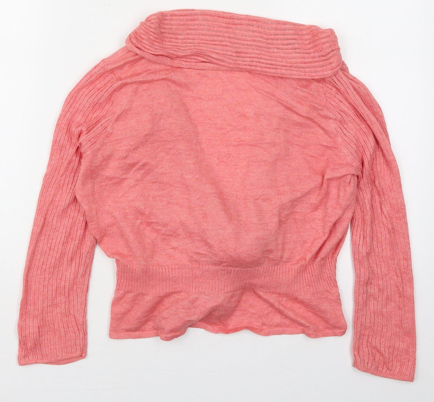 Womens UK Size S Wallis Pink Cardigan Jumper