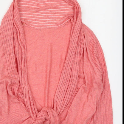 Womens UK Size S Wallis Pink Cardigan Jumper